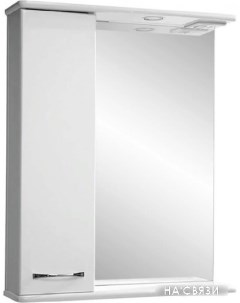 Шкаф с зеркалом Прима 60 461777 левый белый Tivoli