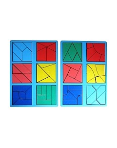 Развивающая игрушка Сложи квадрат Б. П. Никитин. 3 уровень / Н003 Smile decor