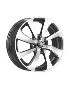 Литой диск КС893 16x6" 4x100мм DIA 54.1мм ET 49мм Алмаз черный K&k