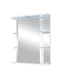 Шкаф с зеркалом для ванной Misty Магнолия 55 L / Э-Маг04055-01СвЛ