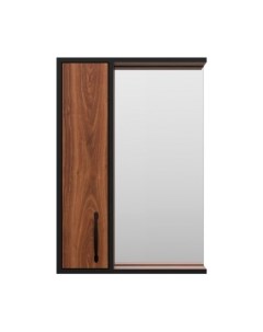 Шкаф с зеркалом для ванной Misty Кедр 50 / П-Кед04050-011Л