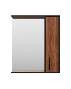 Шкаф с зеркалом для ванной Misty Кедр 60 / П-Кед04060-011П