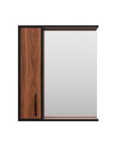 Шкаф с зеркалом для ванной Misty Кедр 60 / П-Кед04060-011Л