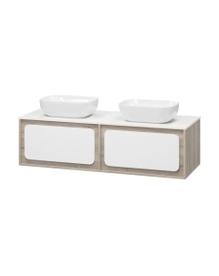 Тумба под умывальник Misty Дубль 150 / П-Дуб-09150-372Я