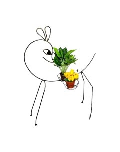 Стойка для цветов Saniji Олененок Ц1