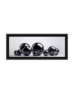 Картина Декарт Абстракция с черными шарами 8Л0422