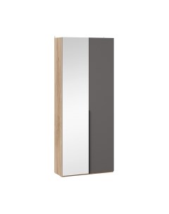 Шкаф ТриЯ Порто СМ-393.07.225 с 1 глухой и 1 зеркальной дверями Трия