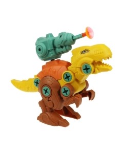 Игрушка-конструктор Город мастеров С отверткой динозавр с пушкой / 42003-KY