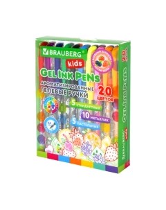 Набор гелевых ручек Kids Fruits / 143824 Brauberg