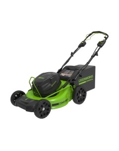Газонокосилка аккумуляторная Greenworks GC82LM51SP2 самоходная, бесщеточная 82V 51см / 2515907UB
