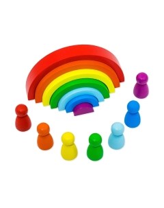 Развивающий игровой набор Alatoys Пирамидка. Радуга / ПСТ07