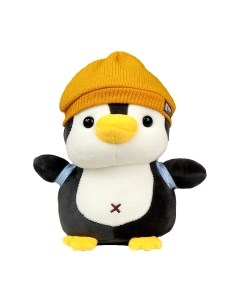 Мягкая игрушка Sima-Land Пингвин с рюкзаком в желтой шапке / 10324642 Sima-land