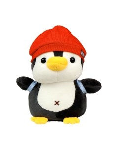 Мягкая игрушка Sima-Land Пингвин с рюкзаком в красной шапке / 10324641 Sima-land