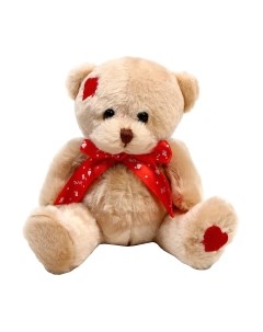 Мягкая игрушка Sima-Land Медвежонок с красным бантиком / 9672359 Sima-land