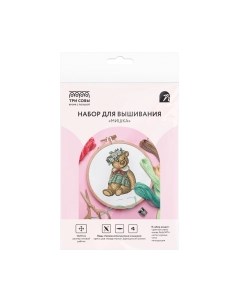Набор для вышивания Три совы Ретро мишка / НВм_57190