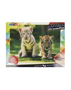 Картина по номерам MultiArt Тигрята / CANV30X40-MULTI45 Multiart