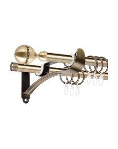 Карниз для штор АС ФОРОС Prime D16Г/16Г + наконечники Кортеза Ас форос