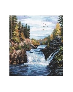Набор для вышивания Водопад Кивач / 560В Овен