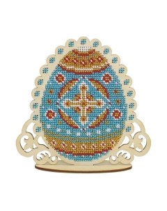 Набор для вышивания Синее пасхальное яйцо / О-052М М.п.студия