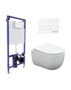 Унитаз подвесной с инсталляцией Berges Novum 525 / 043308