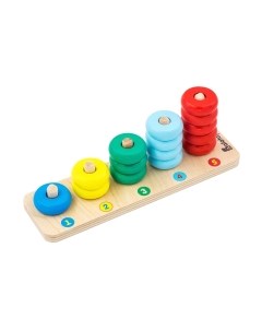 Развивающая игрушка Alatoys Пирамидка. Логическая / ПСЧ3007