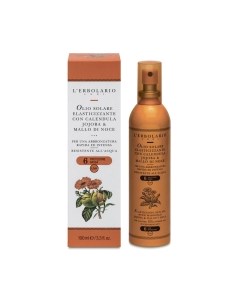 Масло для загара L'Erbolario С календулой жожоба и чашечками грецкого ореха SPF6 L'erbolario