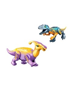 Игрушка-конструктор Unicon Диномир Тиранозавр и паразауролоф / 7761124