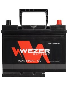 Автомобильный аккумулятор WEZ70550R 70 А ч Wezer