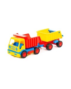 Самосвал игрушечный Полесье с прицепом Базик / 37664