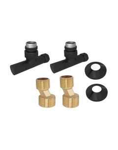 Комплект фитингов для полотенцесушителя Aquatek AQ 1020BL