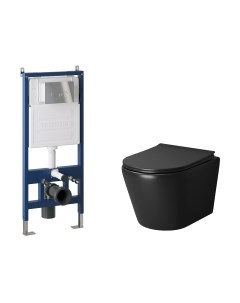 Унитаз подвесной с инсталляцией GR-4478BMS+900.K31.01.000+700.K31.05.10M.10M Grossman