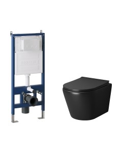 Унитаз подвесной с инсталляцией Grossman GR-4478BMS+900.K31.01.000+700.K31.05.01M.01M