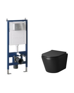 Унитаз подвесной с инсталляцией Grossman GR-4478BMS+900.K31.01.000+700.K31.05.12M.12M