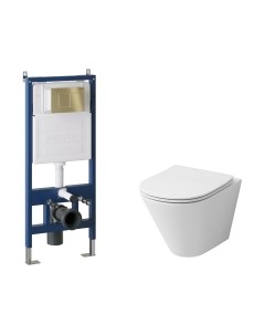 Унитаз подвесной с инсталляцией Grossman GR-4477S+900.K31.01.000+700.K31.04.32M.32M