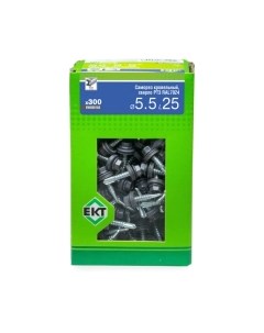 Саморез ЕКТ Кровельный с резиновой прокладкой 5.5х25 сверло PT3 / BW000188 Ект