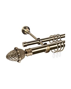 Карниз для штор Grace D25Г/16Г составной + наконечники Магнолия Ас форос