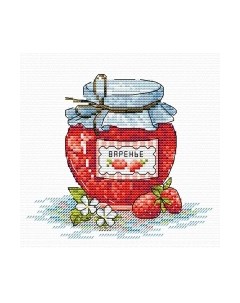 Набор для вышивания Баночка клубничного / М-073м М.п.студия
