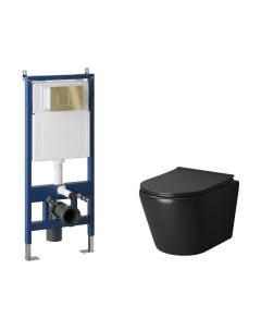 Унитаз подвесной с инсталляцией GR-4478BMS+900.K31.01.000+700.K31.04.32M.32M Grossman