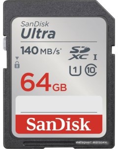 Карта памяти Ultra SDXC SDSDUNB 064G GN6IN 64GB Sandisk