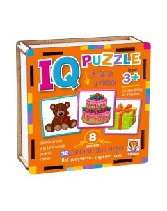 Развивающая игра Айрис-пресс IQ деревянный. В гостях у мишки 3+ / 9785811282487
