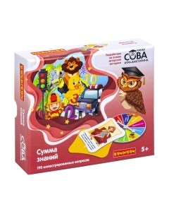 Настольная игра Bondibon Умная Сова Сумма знаний / ВВ5524