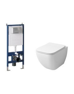 Унитаз подвесной с инсталляцией Grossman GR-4447S+900.K31.01.000+700.K31.03.110.110