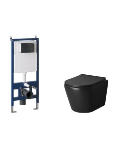 Унитаз подвесной с инсталляцией GR-4478BMS+900.K31.01.000+700.K31.05.21M.21M Grossman