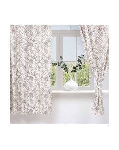 Комплект штор Этель Black Flowers / 10283368