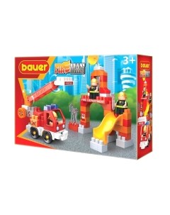 Конструктор Bauer Пожарная машина машина и тренировочная площадка / 740