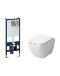 Унитаз подвесной с инсталляцией Grossman GR-4447S+900.K31.01.000+700.K31.02.100.100