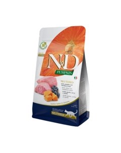 Сухой корм для кошек Farmina N&D Grain Free Pumpkin Lamb & Blueberry Adult Neutered