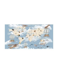 Фотообои листовые Citydecor Детская Карта мира 81