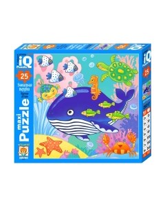 Развивающая игра Айрис-пресс IQ Макси. Кит в синем море 2+ / 9785811282241