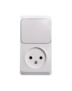 Блок выключатель+розетка Systeme (Schneider) Electric Этюд BPA16-204B Systeme (schneider) electric